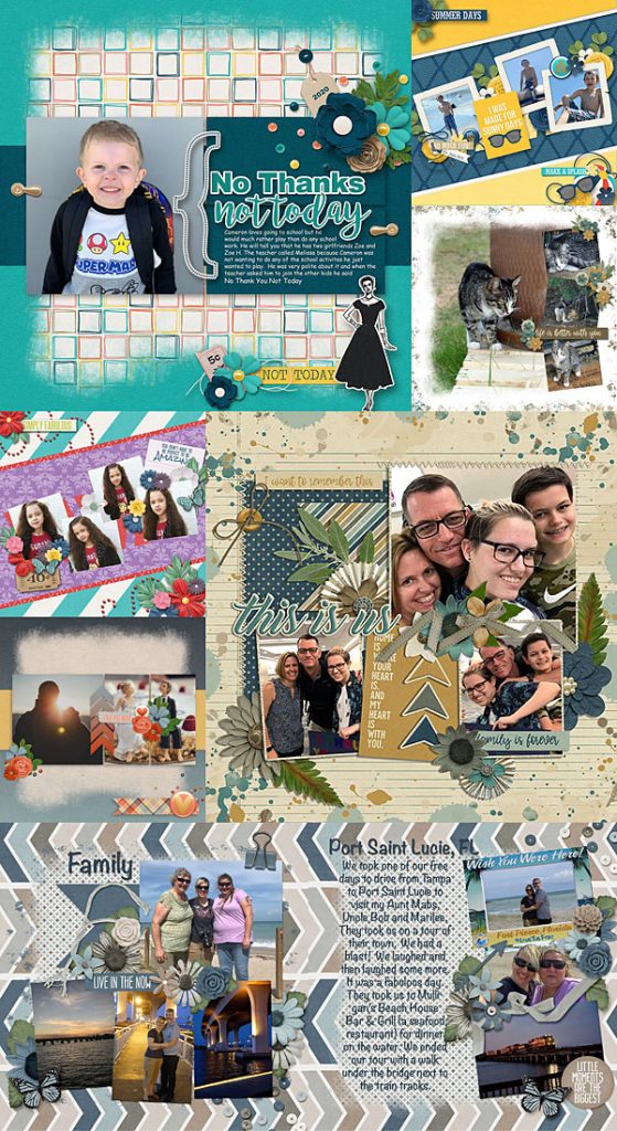 Starting Point Templates + Freebie Blue Heart Scraps